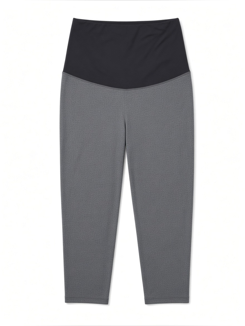 Thyme Maternity Capri Pants Size Medium Gray/Black